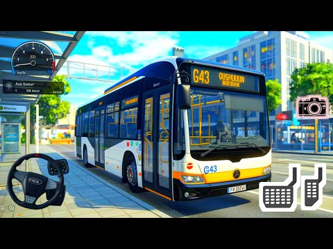 Challenging Routes in City Bus Drive Simulator Ultimate GamePlay | Bus Madrid Edition Walkthrough