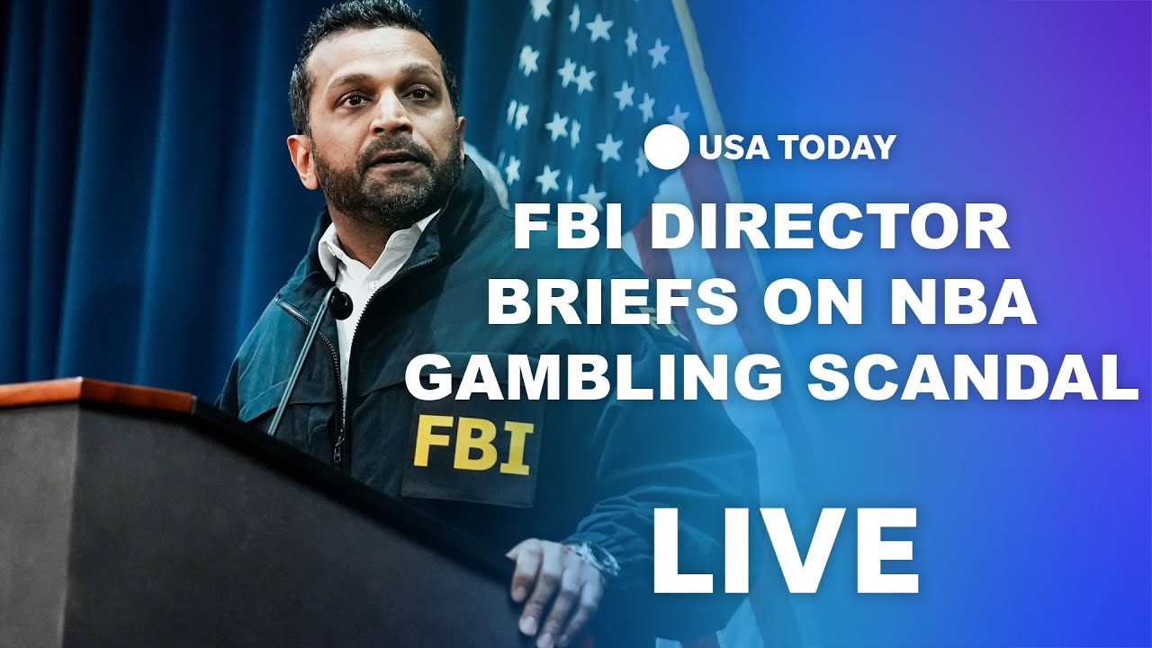 Watch live: FBI Director Kash Patel briefs media on NBA gambling scandal