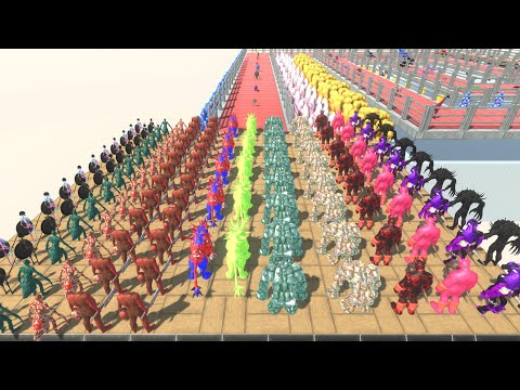 Colored Infernals vs All Units Championship Battle War – Animal Revolt Battle Simulator
