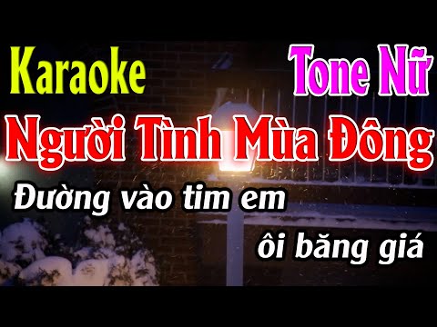 Người Tình Mùa Đông Karaoke Tone Nữ Karaoke Lâm Organ - Beat Mới
