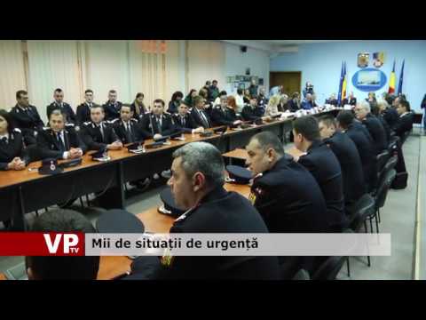 Mii de situații de urgență