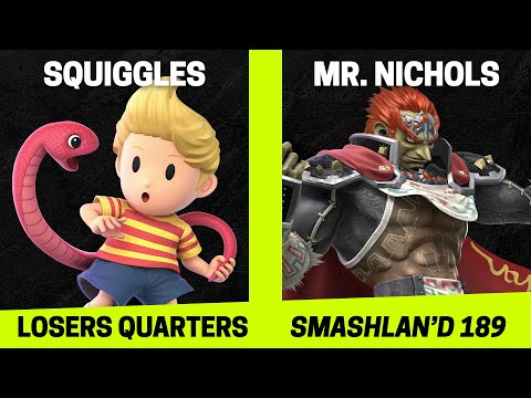 SmashLAN'd 189 Losers Quarters - Squiggles (Lucas) vs Mr. Nichols (Ganondorf) - SSBU Tournament