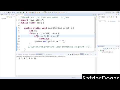Java Programming Tutorial 21 Break and Continue Statement in Java