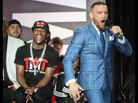 Conor McGregor Clowns on Mayweather at Toronto Press Conference