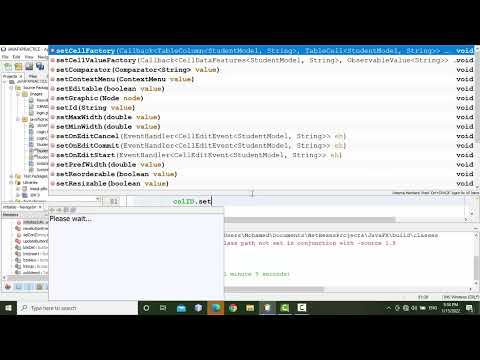 JAVAFX - Student Form with TableView