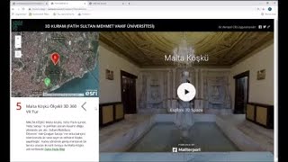 Malta Köşkü Üzerinden Ölçü Alınabilen 3D 360 Sanal Tur Örneği