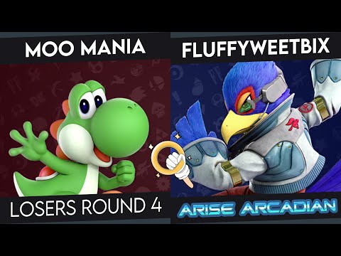 Arise Arcadian - FluffyWeetBix (Falco) Vs. Moo Mania (Yoshi) - LR4 - Smash Ultimate