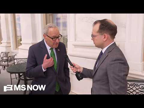 WATCH: Sen. Schumer tells MS NOW he's 'hopeful' Cornyn will hold out on Blanche