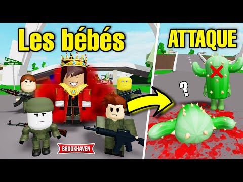 CACTUS ATTAQUÉ PAR LES BÉBÉS SUR BROOKHAVEN (ÉPIQUE) ! ROBLOX - BROOKHAVEN RP