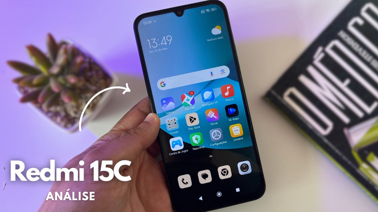 Miniatura da avaliação em vídeo de Smartphone Xiaomi Redmi 15C 256GB Twilight Orange