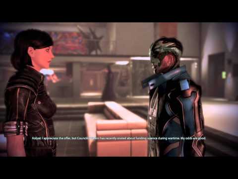 Jenn Mass Effect 3 HD 90 - Thane's Memorial & Messages (Romanced) Tali Sings - CItadel DLC M