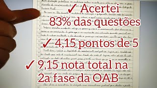 Como acertar as QUESTÕES da OAB. Mostrei minha PROVA. 2A FASE OAB. DIREITO PENAL.