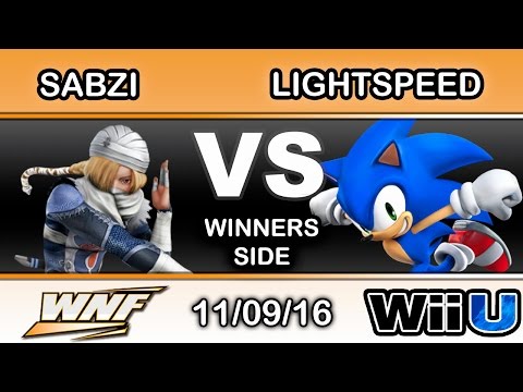 WNF 4.2 - SCB | Sabzi (Sheik) Vs. Lightspeed (Sonic) Winners Side - Smash Wii U
