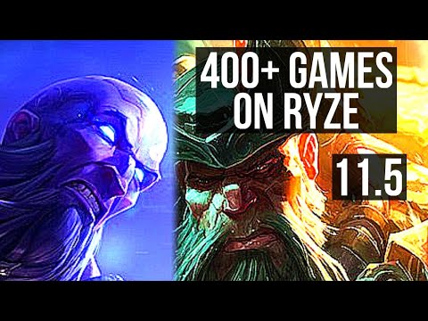 RYZE vs GANGPLANK (TOP) | 4/0/5, 400+ games | KR Diamond | v11.5