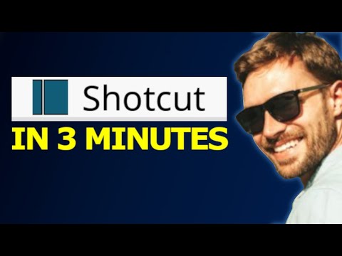 Shotcut Tutorial in 3 MINUTES 2025!