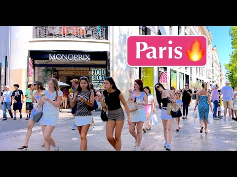 Paris, France - 33°C 🔥 Paris Hot Summer walk, July 2, 2025, Paris 4K