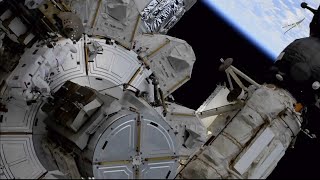 Live: Astronauts continue upgrades at International Space Station
