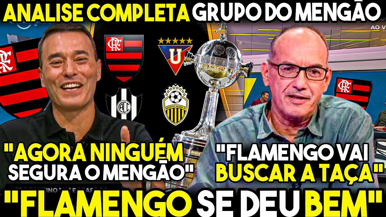 RIZEK DEU AULA sobre GRUPO do FLAMENGO na LIBERTADORES "MENGÃO vai SER CAMPEÃO" É o MELHOR do BRASIL