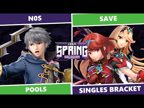 Spring Arcadian 2023: Pools - N0S (Robin, Falco) Vs Save (Pyra/Mythra) SSBU Singles
