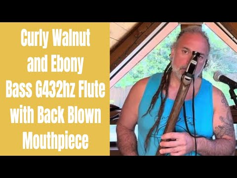 Singing Tree Curly Walnut Bass G 432Hz 2024 - Walnut, Purple Heart and Maple image 9