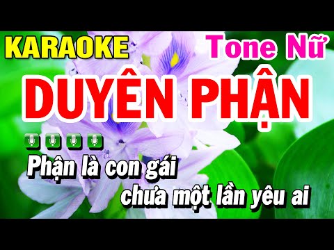 Duyên Phận Karaoke Tone Nữ ( Beat Chuẩn Dễ Hát 2024 ) Beat Huỳnh Lê
