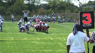 preview picture of video 'New Lenox Mustangs vs Tinley Park Bulldogs (8/25/2012)'