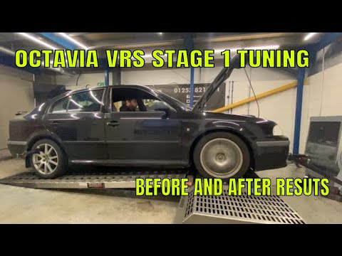 SKODA OCTAVIA VRS 1.8T VWS STAGE 1 TUNING RESULTS   ** STOCK CAR NO MODIFICATIONS**