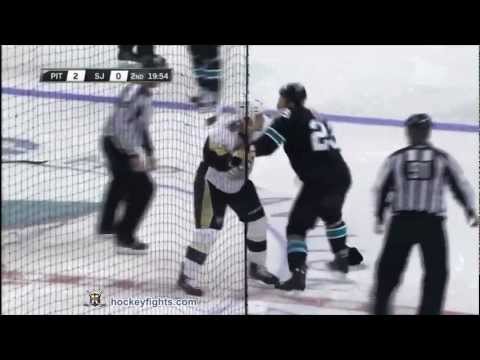 Deryk Engelland vs Ryane Clowe Nov 3, 2011