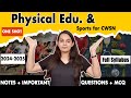 Physical Education And Sports For CWSN Class 11 Class 11 Physical Education Chapter 4 2024 2025