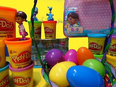 Doc McStuffins Bubble Guppies Play Doh Eggs Surprise - Disney Toys collection