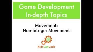 Gamedev In-depth Topics: Non-integer Movement
