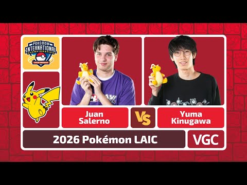 Juan Salerno vs Yuma Kinugawa - Pokémon VGC Masters Finals | LAIC 2026