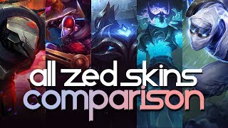 All Zed Skins Comparison