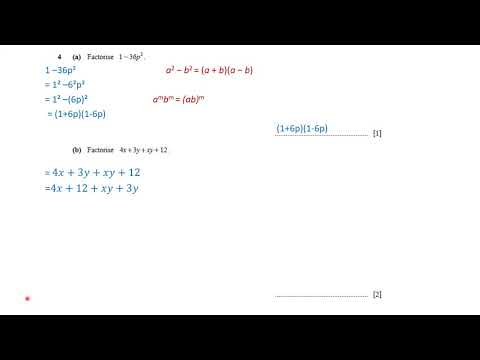 O Level Mathematics D Paper 1 Revision Nov 2019 Part 1