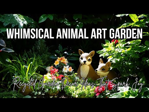 🌼 Recycled Garden Decor Ideas That Spark Joy | Whimsical Animal Art for Tiny Spaces 🌸🦋