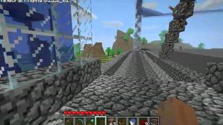 Epic Minecraft Base (Castle, spiral glass towers, water elevator, rollercoaster, boat ride)