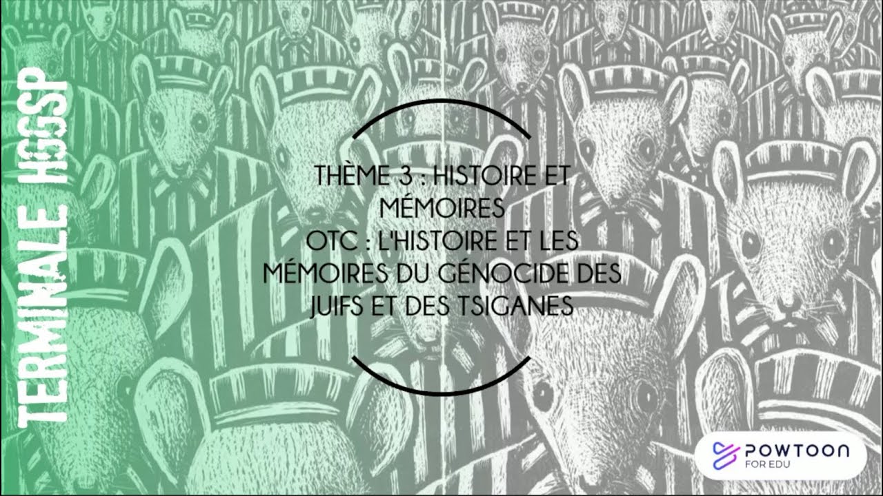 TERMINALE HGGSP L'histoire et les mémoires du génocide des Juifs et des Tsiganes