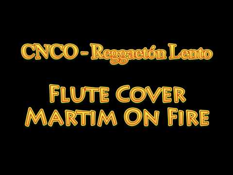CNCO - Reggaeton Lento -  Amazing 2017 Flute Cover Music [Free Notes Download] Lyrics