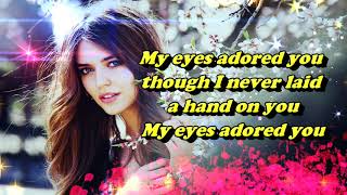 MY EYES ADORED YOU - Frankie Valli (Lyrics)