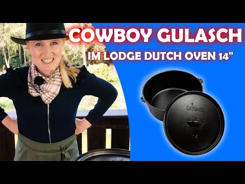 Cowboy Büffel Gulasch im Lodge Dutch Oven 14"