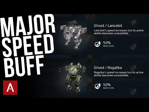 War Robots - Ghost Pilot Skill Is BEST Speed Skill For Lancelot And Rogatka | Ghost Gameplay