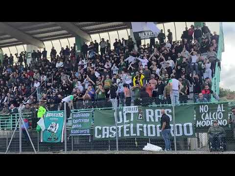 Ultras Castelfidardo in casa contro la Samb 2024-25.