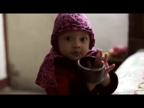 Nayera on the day before her first birthday