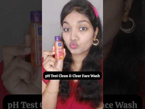 Shocking Results 😱 pH Testing Clean & Clear Face Wash Revealed 🌿❓️#skincare #shorts #viral #beauty