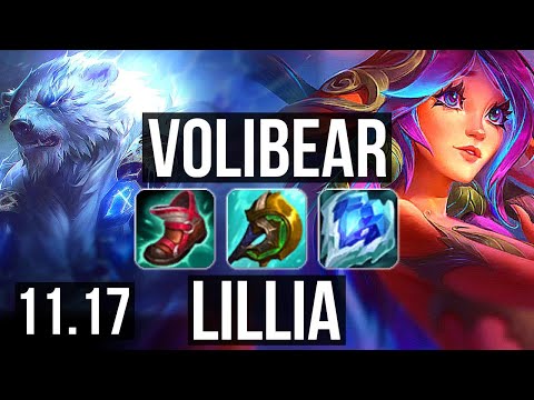 VOLIBEAR vs LILLIA (TOP) | 900+ games, 8/3/14, 800K mastery | KR Diamond | v11.17