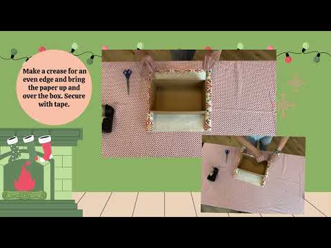 How to Wrap a Shoebox with Attached Lid