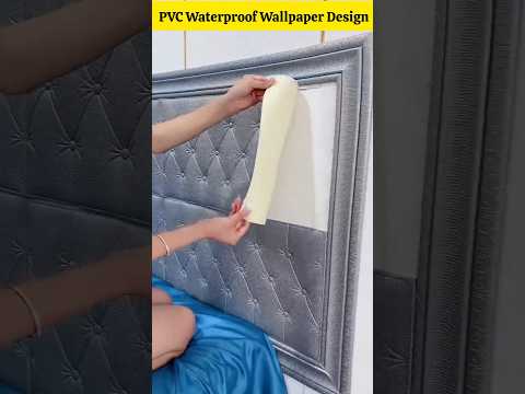 PVC Waterproof Wallpaper At Home New Design Ideas #shorts #wallpaper #walldecor
