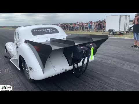 Chevy Coupe 1937 - 1500 HP - Extreme drag car - V8 - Fenstermen team 🚦🚗 - 4K