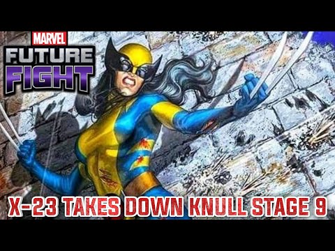X-23(TRANSCENDED) TAKES DOWN STAGE 9 KNULL (MARVEL FUTURE FIGHT)