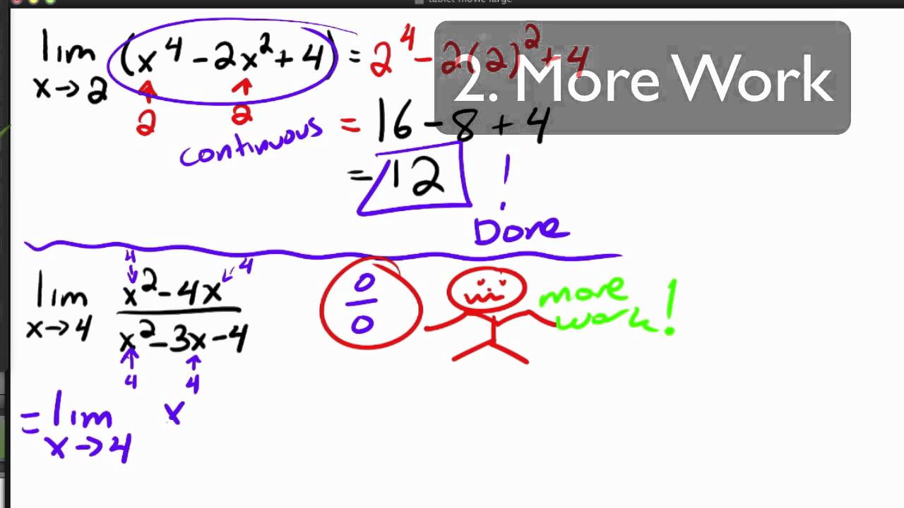 Finding Limits Algebraically Examples 1-2